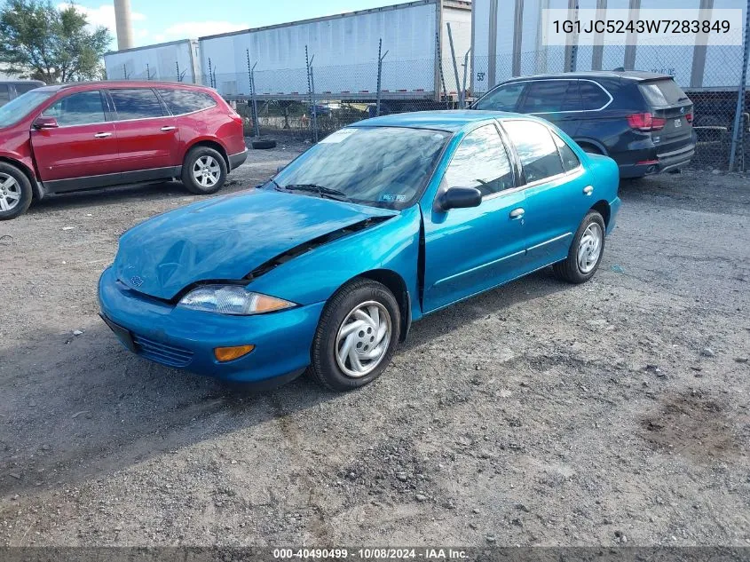 1998 Chevrolet Cavalier VIN: 1G1JC5243W7283849 Lot: 40490499