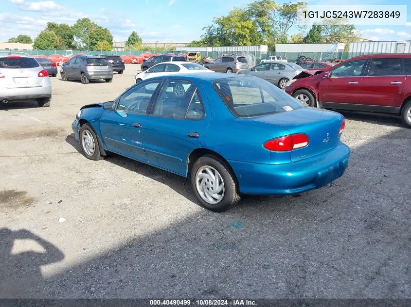 1998 Chevrolet Cavalier VIN: 1G1JC5243W7283849 Lot: 40490499