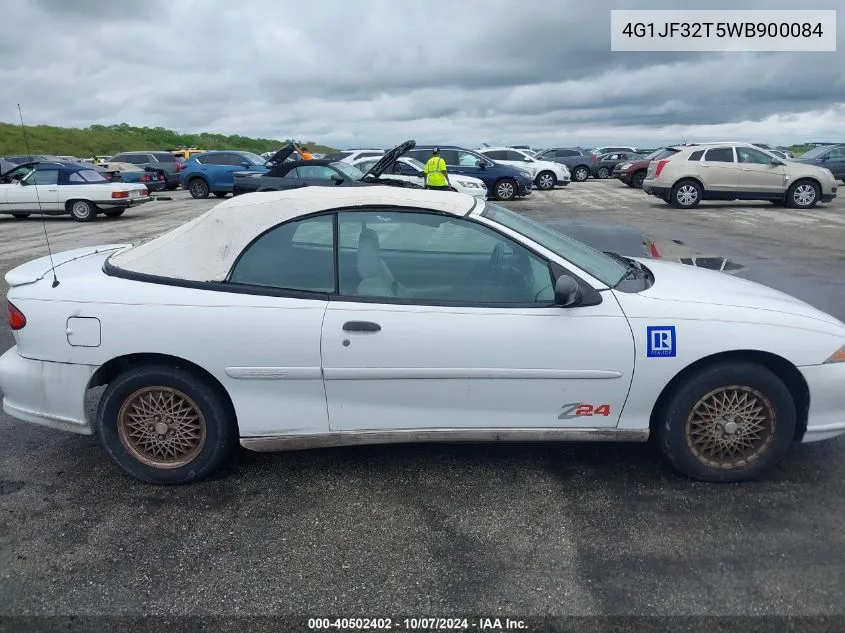 1998 Chevrolet Cavalier Z24 VIN: 4G1JF32T5WB900084 Lot: 40502402