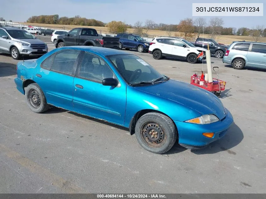 1998 Chevrolet Cavalier VIN: 3G1JC5241WS871234 Lot: 40694144