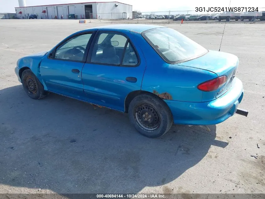 1998 Chevrolet Cavalier VIN: 3G1JC5241WS871234 Lot: 40694144