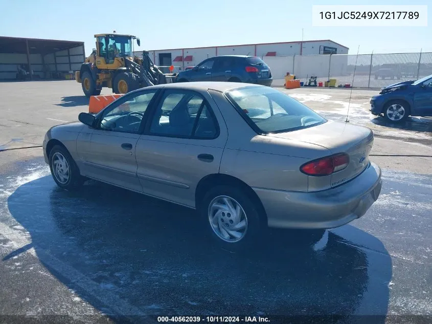 1999 Chevrolet Cavalier VIN: 1G1JC5249X7217789 Lot: 40562039