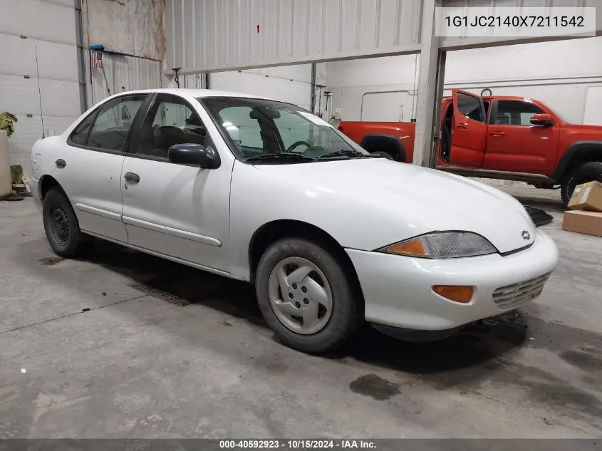 1999 Chevrolet Cavalier VIN: 1G1JC2140X7211542 Lot: 40592923