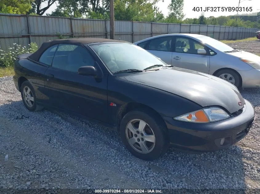 2000 Chevrolet Cavalier Z24 VIN: 4G1JF32T5YB903165 Lot: 39970294