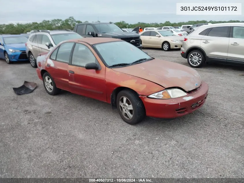 2000 Chevrolet Cavalier VIN: 3G1JC5249YS101172 Lot: 40507312