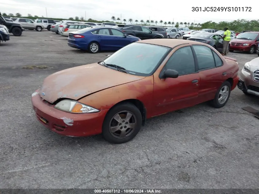 2000 Chevrolet Cavalier VIN: 3G1JC5249YS101172 Lot: 40507312