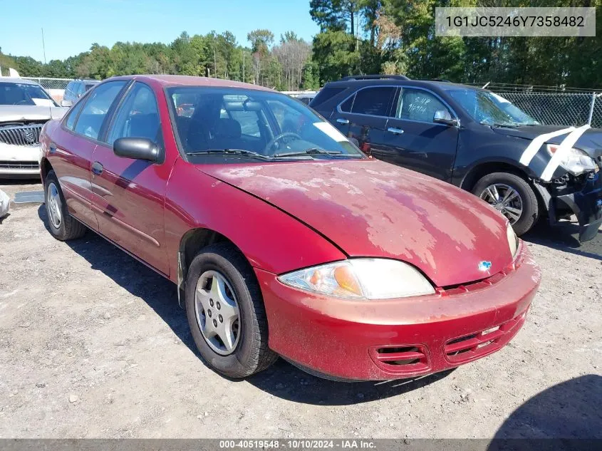 2000 Chevrolet Cavalier VIN: 1G1JC5246Y7358482 Lot: 40519548