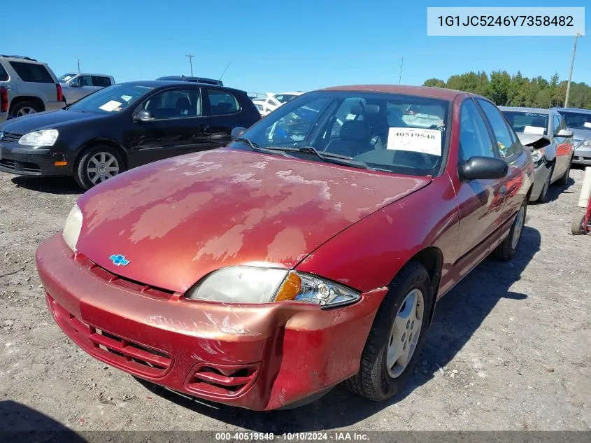 2000 Chevrolet Cavalier VIN: 1G1JC5246Y7358482 Lot: 40519548