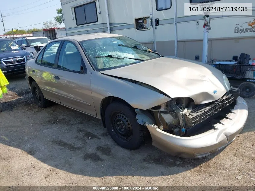 2000 Chevrolet Cavalier VIN: 1G1JC5248Y7119435 Lot: 40523808