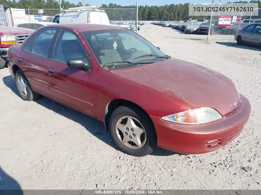 2000 Chevrolet Cavalier VIN: 1G1JC5246Y7162610 Lot: 40697275