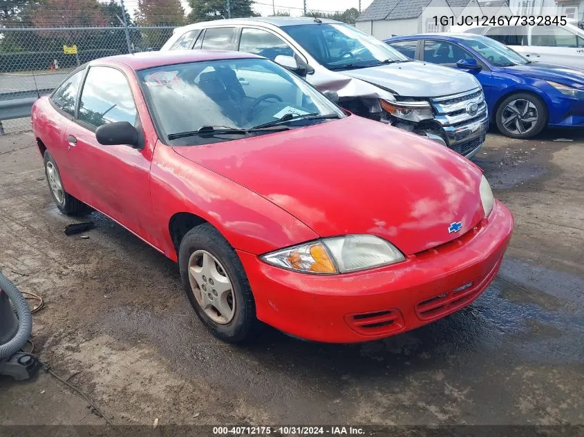 2000 Chevrolet Cavalier VIN: 1G1JC1246Y7332845 Lot: 40712175