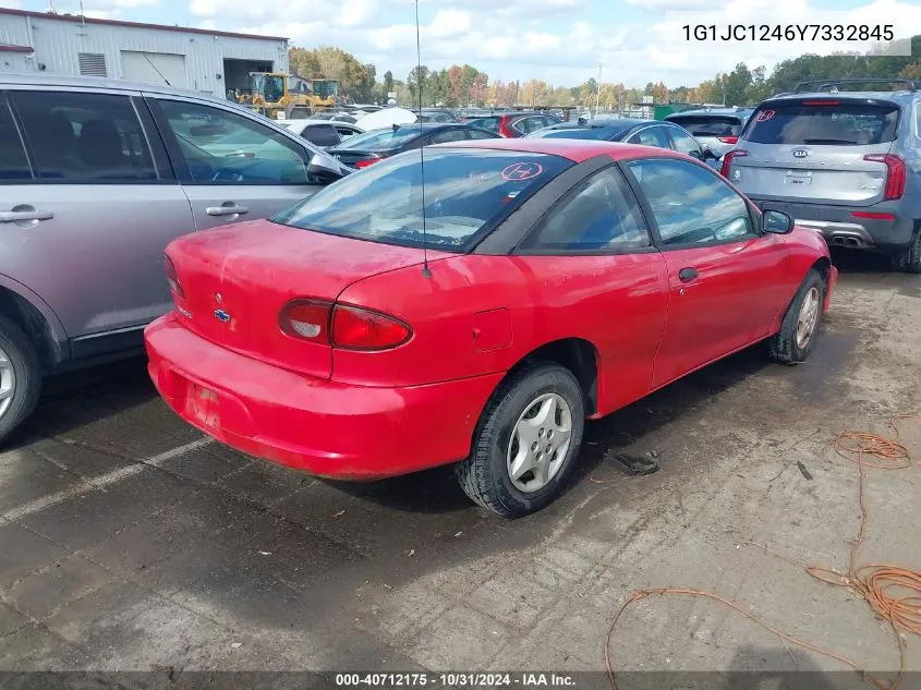 2000 Chevrolet Cavalier VIN: 1G1JC1246Y7332845 Lot: 40712175