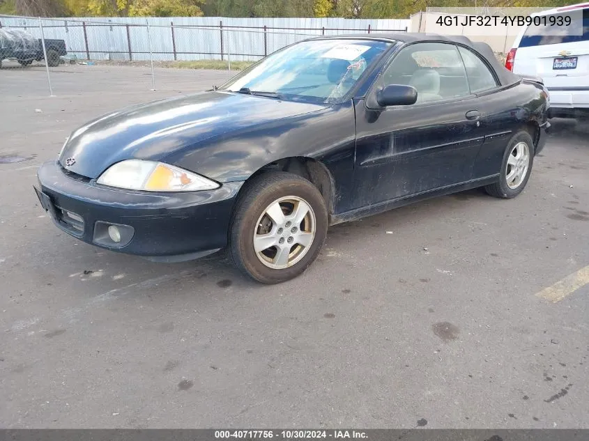 2000 Chevrolet Cavalier Z24 VIN: 4G1JF32T4YB901939 Lot: 40717756