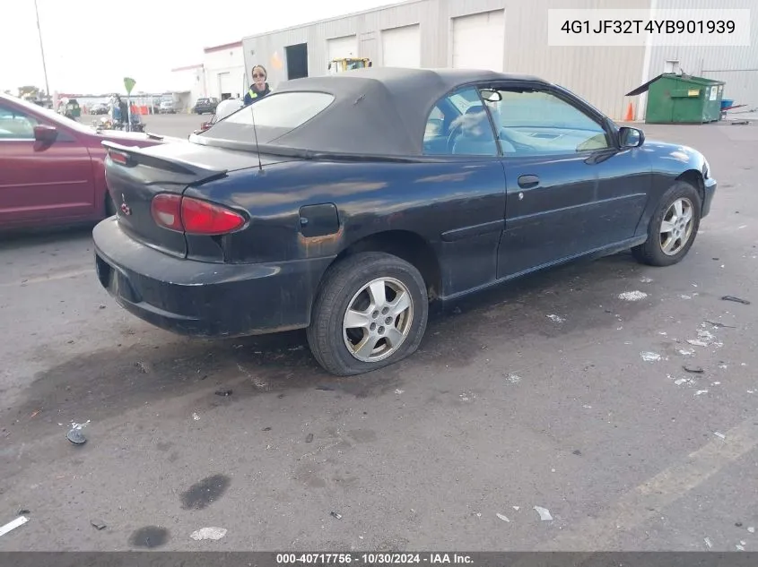 2000 Chevrolet Cavalier Z24 VIN: 4G1JF32T4YB901939 Lot: 40717756