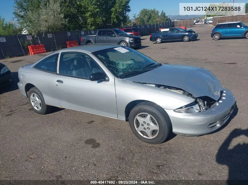 2001 Chevrolet Cavalier VIN: 1G1JC124X17283588 Lot: 40417692