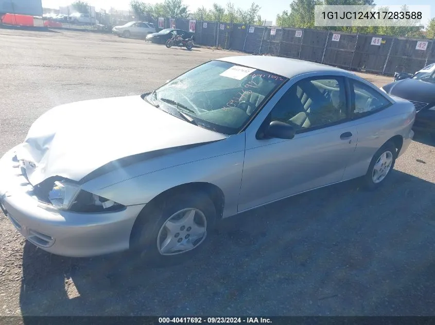 2001 Chevrolet Cavalier VIN: 1G1JC124X17283588 Lot: 40417692