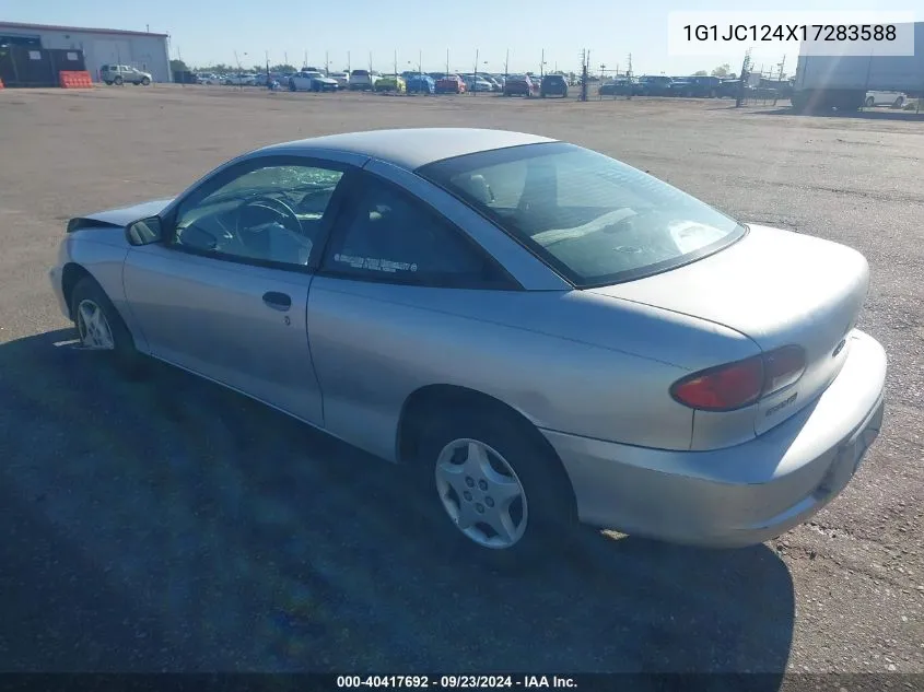 2001 Chevrolet Cavalier VIN: 1G1JC124X17283588 Lot: 40417692