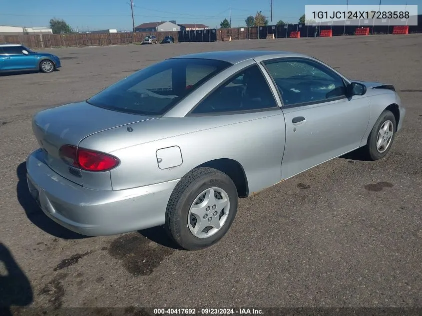 2001 Chevrolet Cavalier VIN: 1G1JC124X17283588 Lot: 40417692