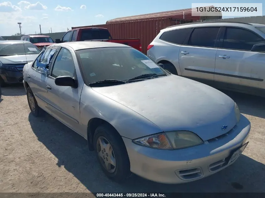 2001 Chevrolet Cavalier VIN: 1G1JC524X17159604 Lot: 40443445