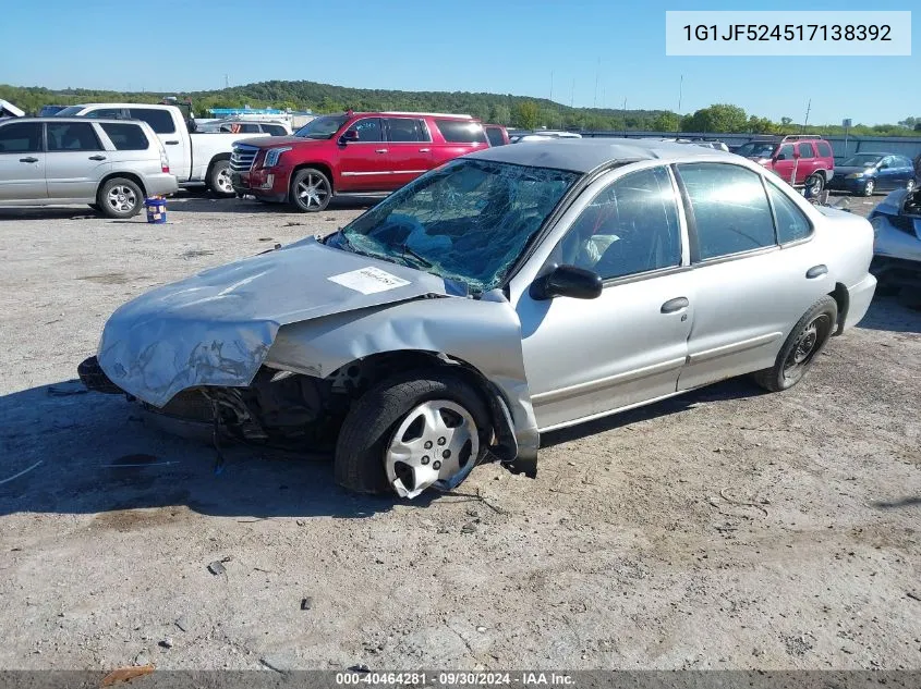 1G1JF524517138392 2001 Chevrolet Cavalier Ls