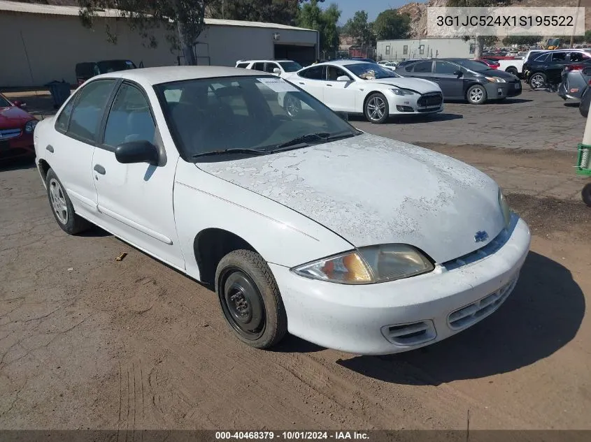 2001 Chevrolet Cavalier Cng VIN: 3G1JC524X1S195522 Lot: 40468379