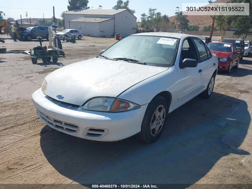 2001 Chevrolet Cavalier Cng VIN: 3G1JC524X1S195522 Lot: 40468379