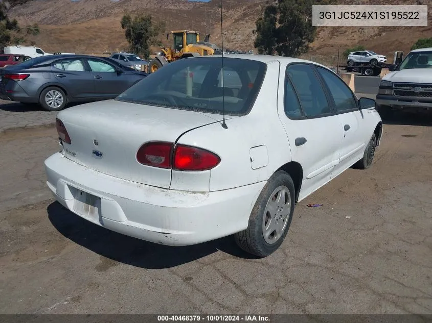 2001 Chevrolet Cavalier Cng VIN: 3G1JC524X1S195522 Lot: 40468379