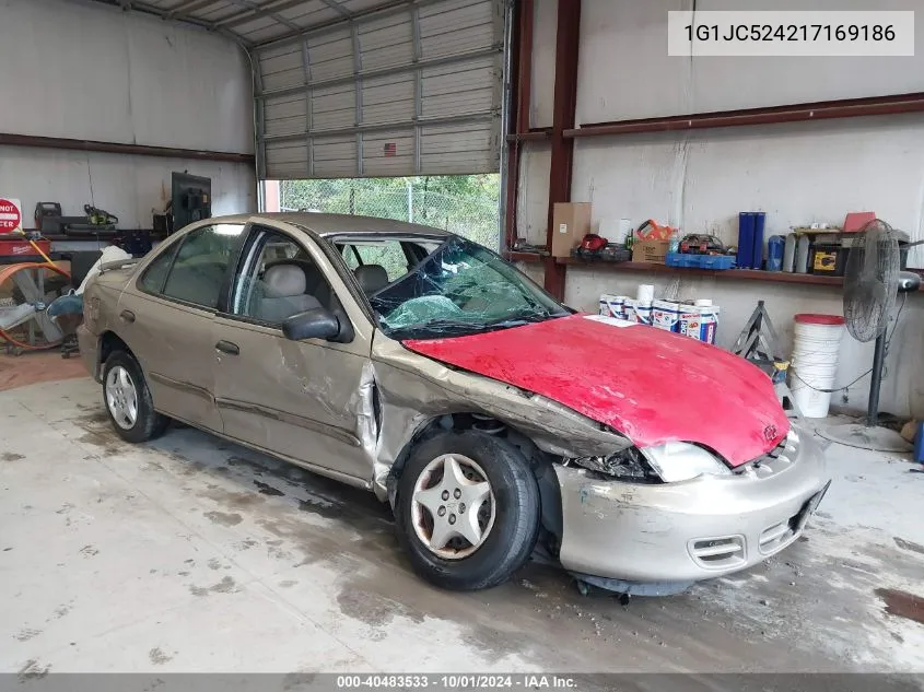 2001 Chevrolet Cavalier VIN: 1G1JC524217169186 Lot: 40483533