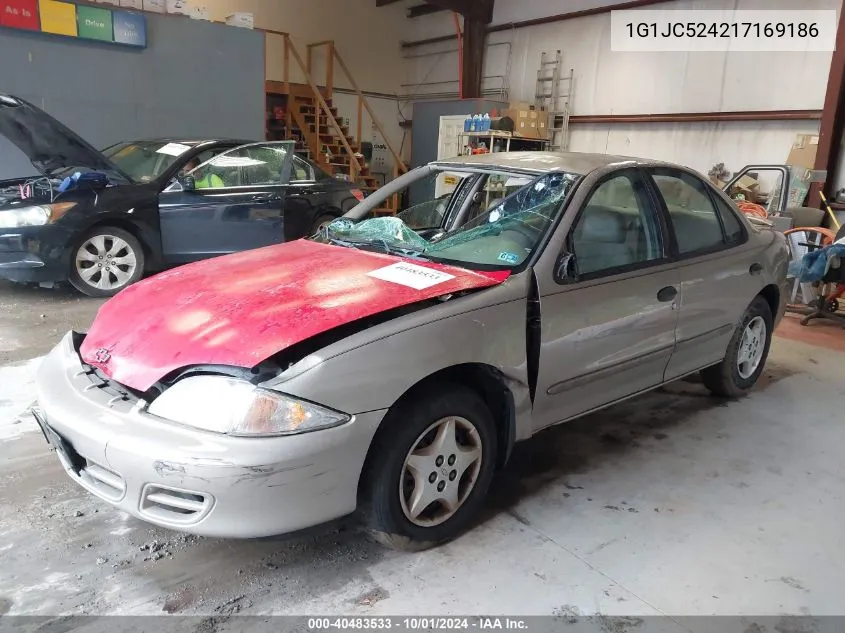 2001 Chevrolet Cavalier VIN: 1G1JC524217169186 Lot: 40483533