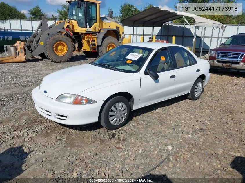 1G1JC524417173918 2001 Chevrolet Cavalier