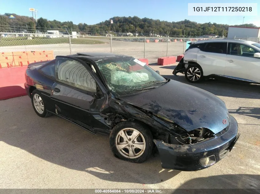 1G1JF12T117250218 2001 Chevrolet Cavalier Z24