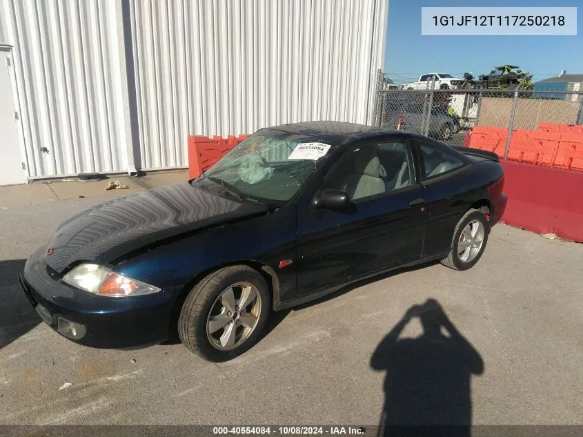 1G1JF12T117250218 2001 Chevrolet Cavalier Z24