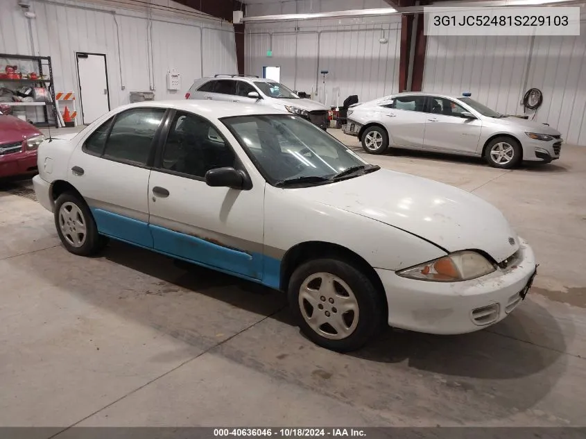 2001 Chevrolet Cavalier VIN: 3G1JC52481S229103 Lot: 40636046