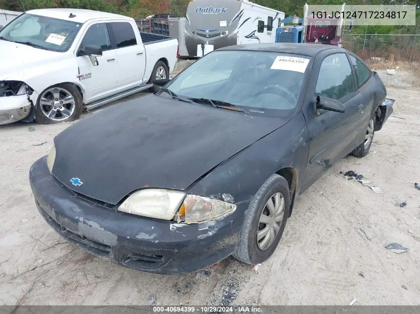 2001 Chevrolet Cavalier VIN: 1G1JC124717234817 Lot: 40694399