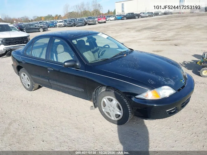 2001 Chevrolet Cavalier Ls VIN: 1G1JF524417253193 Lot: 40710738