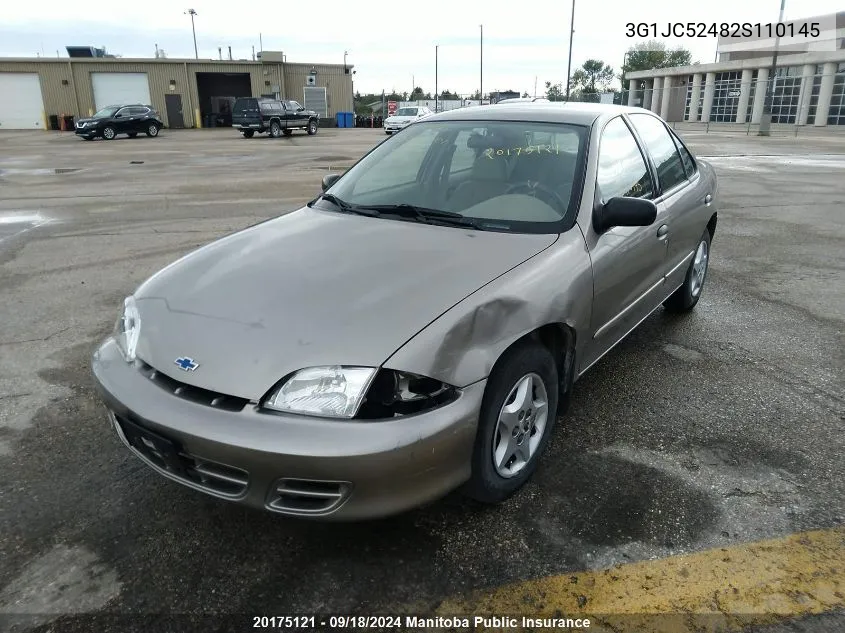 2002 Chevrolet Cavalier VIN: 3G1JC52482S110145 Lot: 20175121