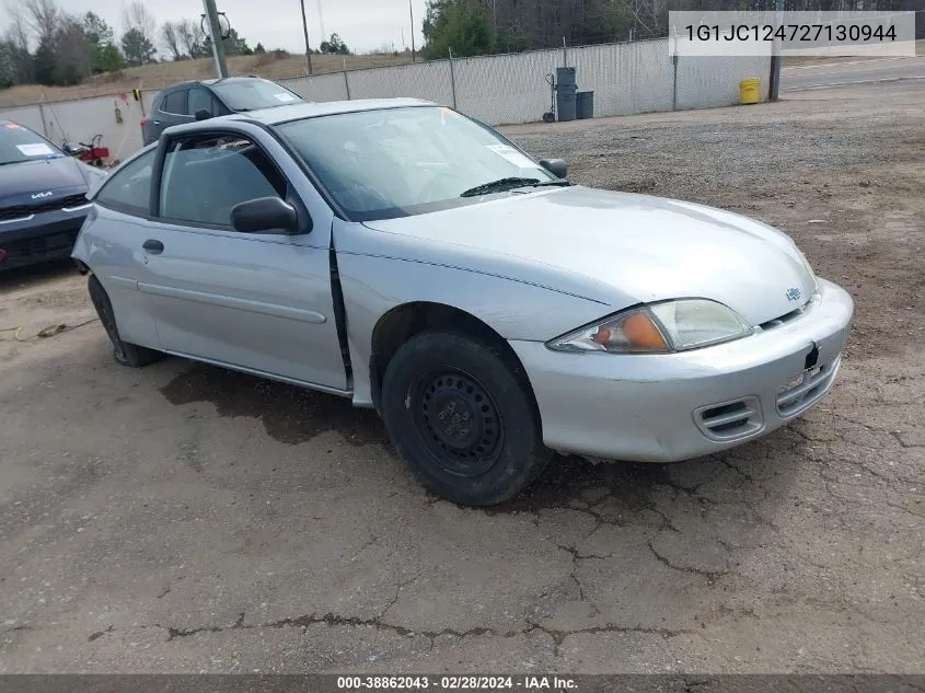 2002 Chevrolet Cavalier VIN: 1G1JC124727130944 Lot: 38862043