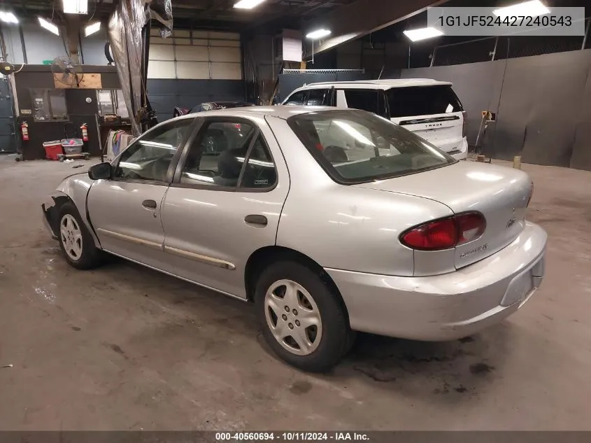 2002 Chevrolet Cavalier Ls VIN: 1G1JF524427240543 Lot: 40560694