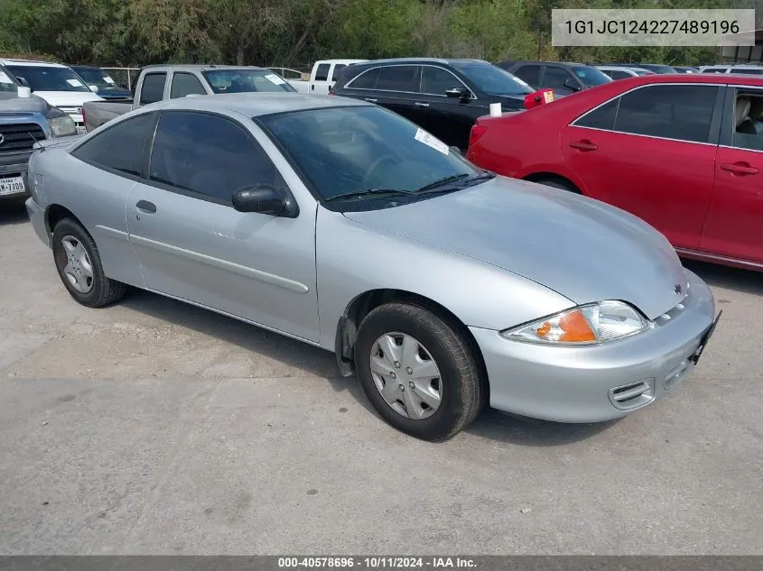 2002 Chevrolet Cavalier VIN: 1G1JC124227489196 Lot: 40578696