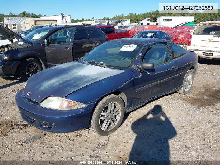 2002 Chevrolet Cavalier VIN: 1G1JC124427262589 Lot: 40608854