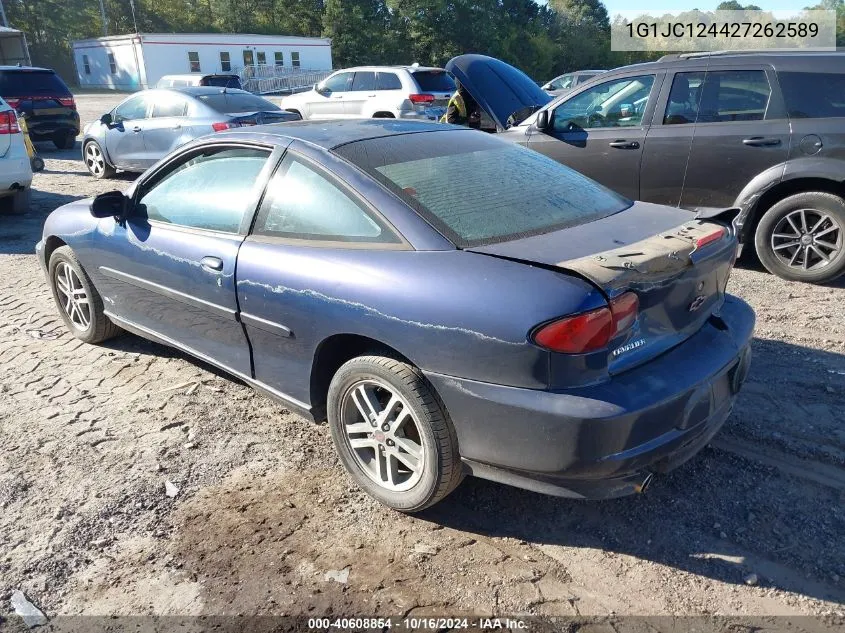 2002 Chevrolet Cavalier VIN: 1G1JC124427262589 Lot: 40608854