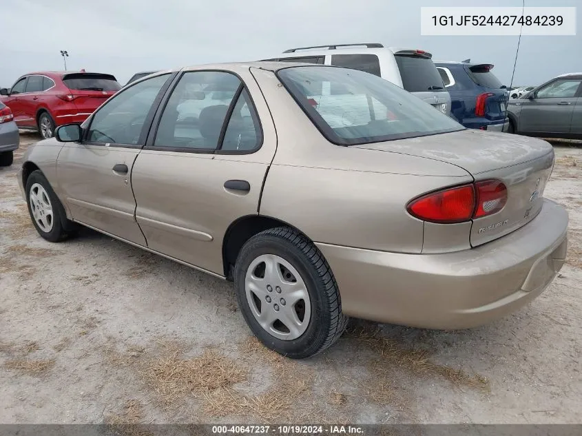 2002 Chevrolet Cavalier Ls VIN: 1G1JF524427484239 Lot: 40647237