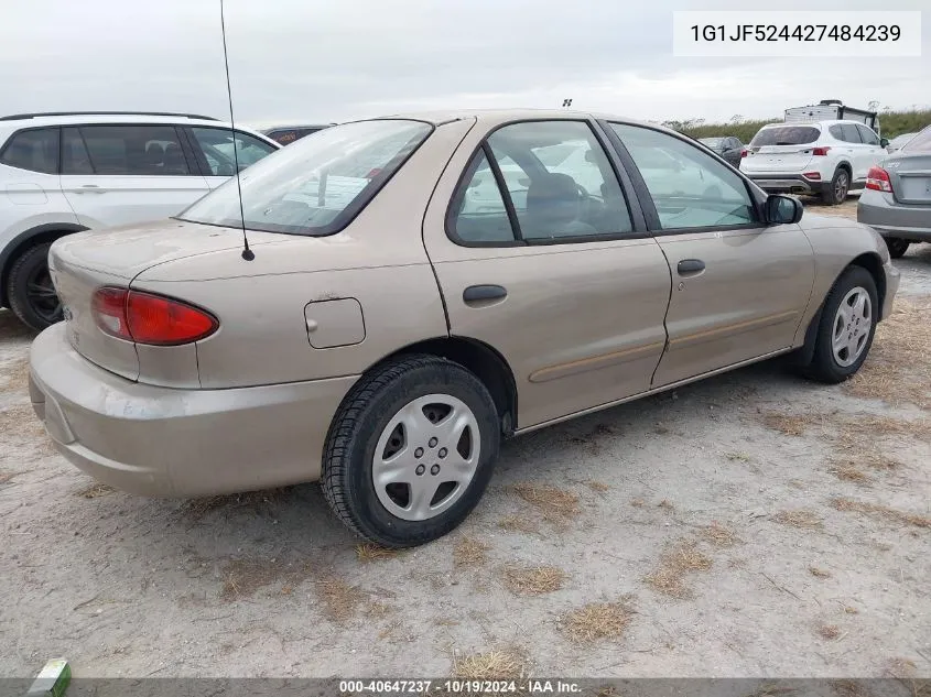 2002 Chevrolet Cavalier Ls VIN: 1G1JF524427484239 Lot: 40647237