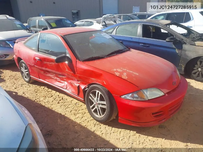 2002 Chevrolet Cavalier VIN: 1G1JC124727285915 Lot: 40666433