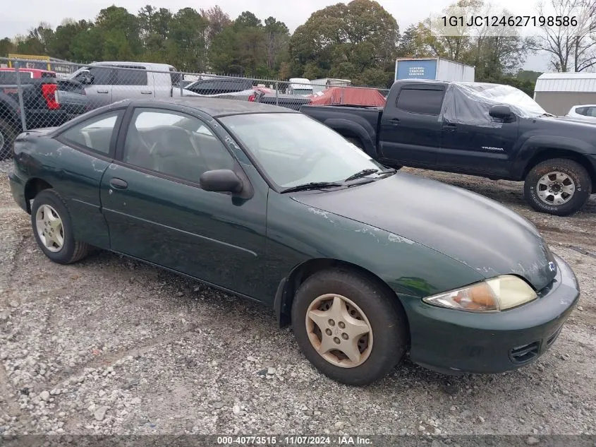 2002 Chevrolet Cavalier VIN: 1G1JC124627198586 Lot: 40773515