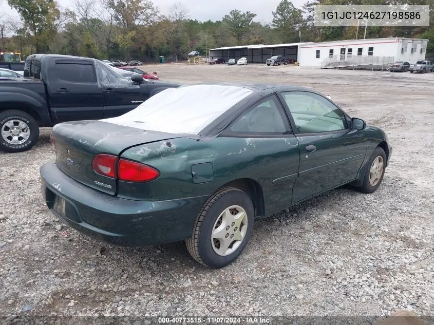 2002 Chevrolet Cavalier VIN: 1G1JC124627198586 Lot: 40773515