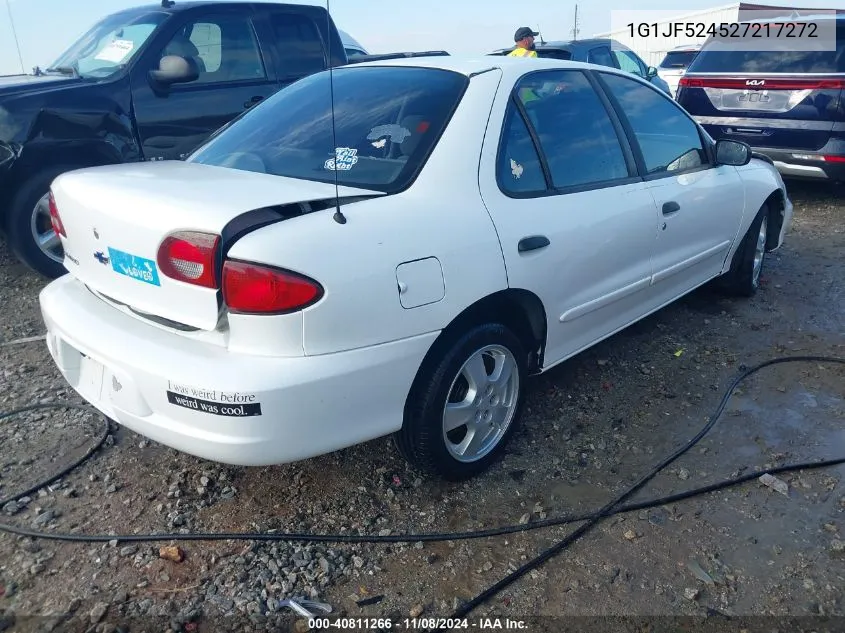 2002 Chevrolet Cavalier Ls VIN: 1G1JF524527217272 Lot: 40811266