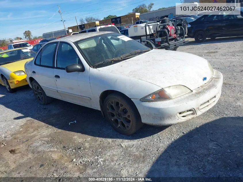 2002 Chevrolet Cavalier VIN: 1G1JC524027462067 Lot: 40829195