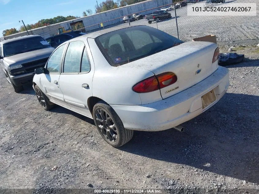 2002 Chevrolet Cavalier VIN: 1G1JC524027462067 Lot: 40829195