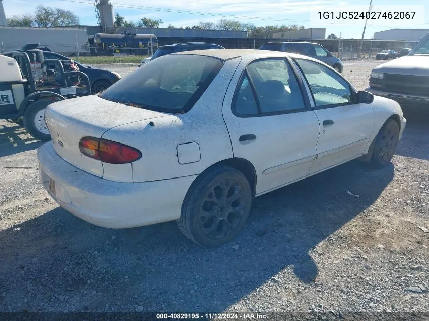 2002 Chevrolet Cavalier VIN: 1G1JC524027462067 Lot: 40829195